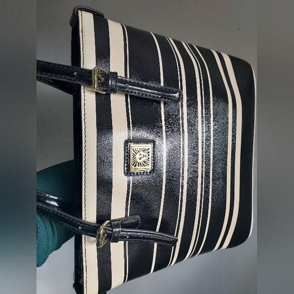 Anne Klein Striped Shoulder Bag - Picture 7 of 8